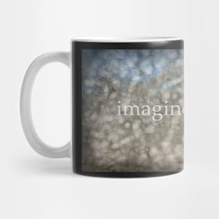 Imagine Blue And Gray Art Mug